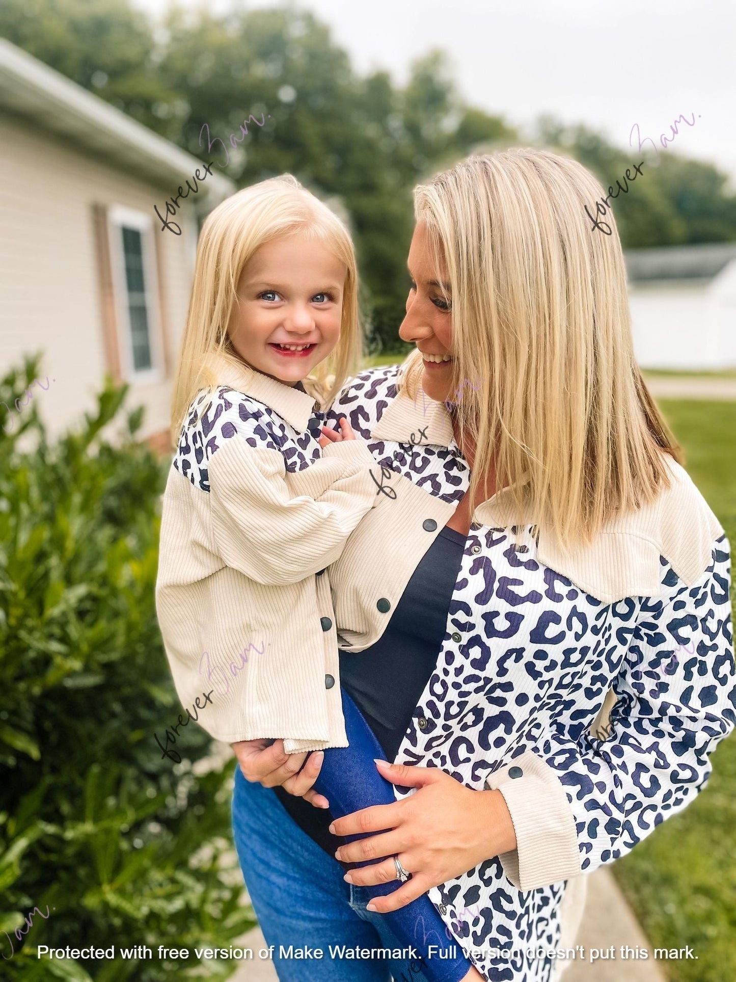 RTS: Leopard Mama and Me shacket-
