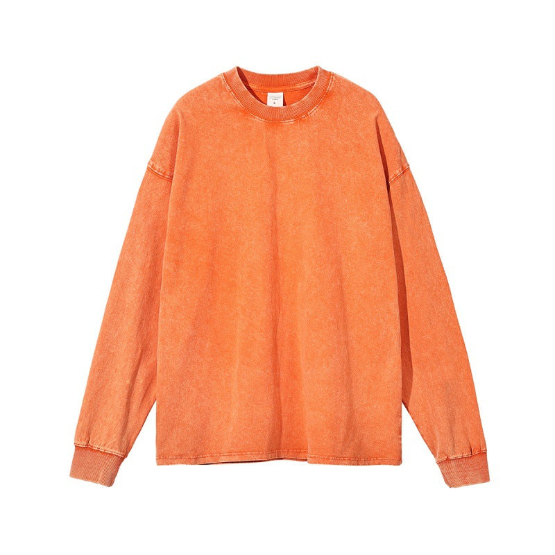 RTS: Mineral Washed Long sleeve Crews (boyfriend fit oversized)-