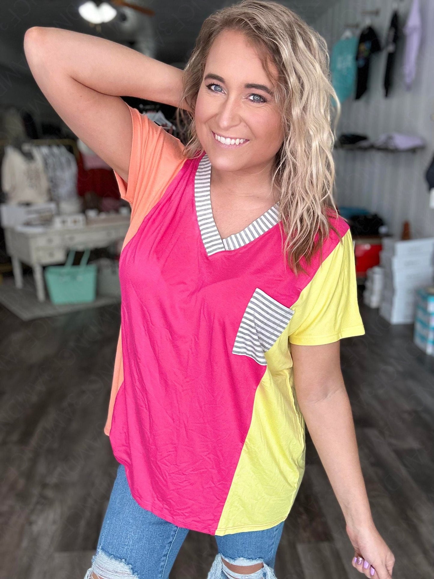 RTS: The Sun-drenched Colorblock Tee-